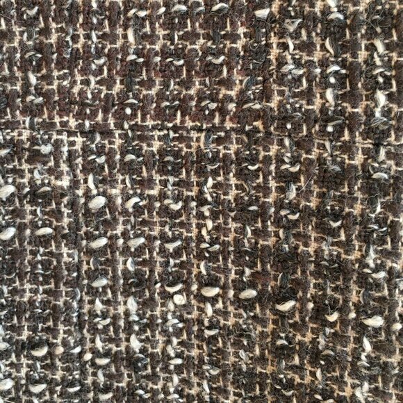 7 For All Mankind Long Tweed Wool Blend Double Breasted High Collar Coat - Picture 8 of 16